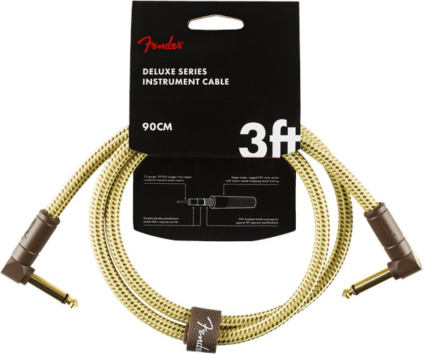 Fender Deluxe Patch Cable 90cm/3ft Tweed