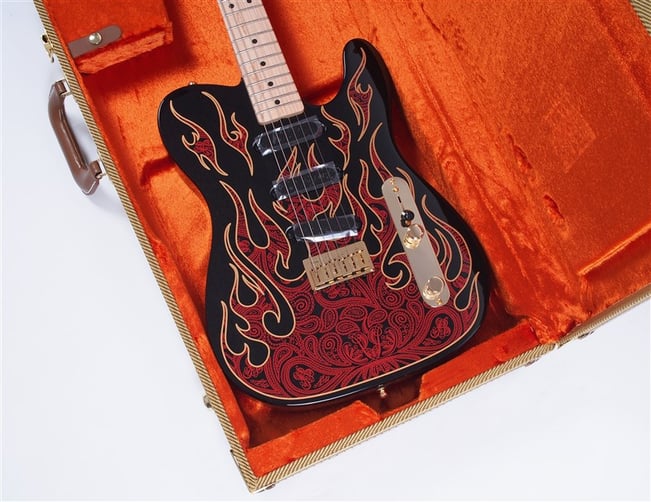 FenderJamesBurtonTeleRedPaisleyFlames-Case