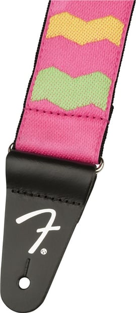 Fender MonoNeon Woven Neon Pink Strap