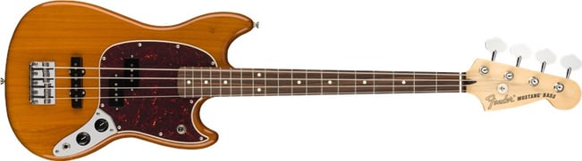 Fender Mustang Bass PJ Pau Ferro, Aged Natural