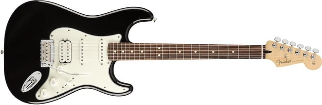 Player Stratocaster HSS Black Pau Ferro