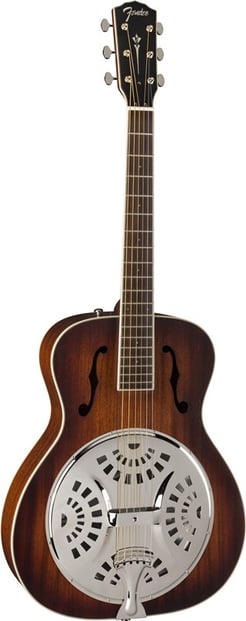 Fender PR-180E Resonator Cognac Burst Tilt