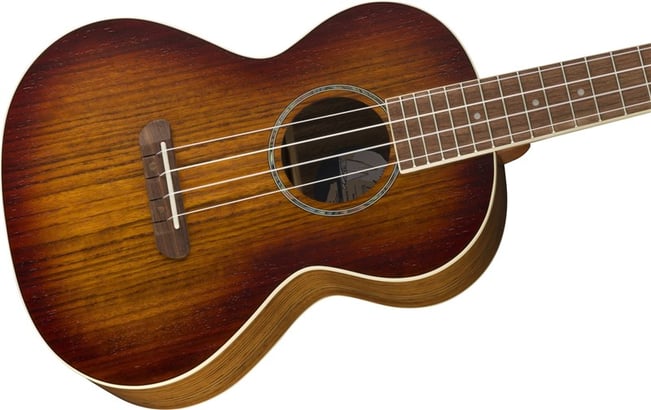 Fender Rincon Tenor Ukulele, Aged Cognac Burst