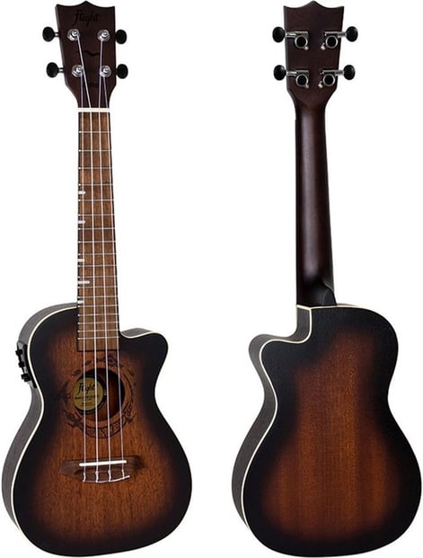 Flight DUC380 Electro Concert Ukulele Amber