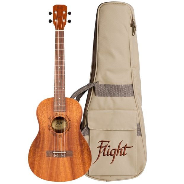 Flight NUB310 Baritone Ukulele, Sapele