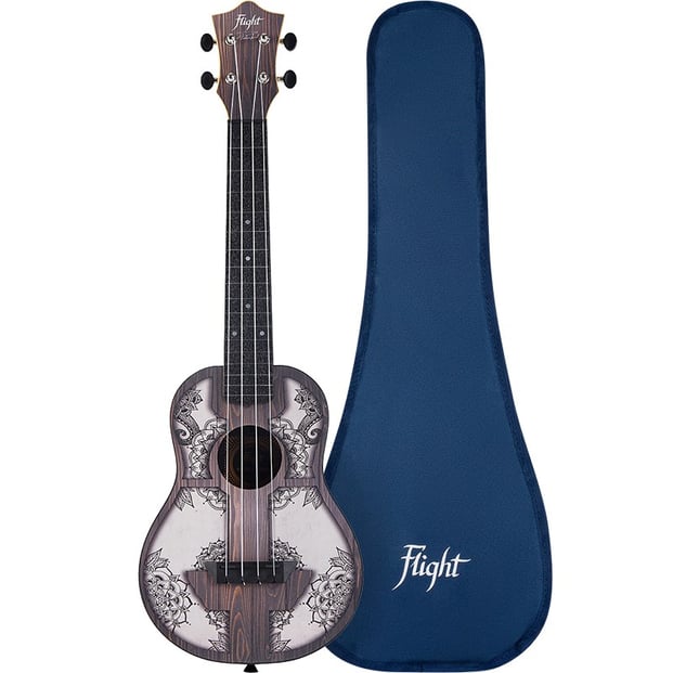 Flight TUC40 ABS Soprano Travel Ukulele, Mandala