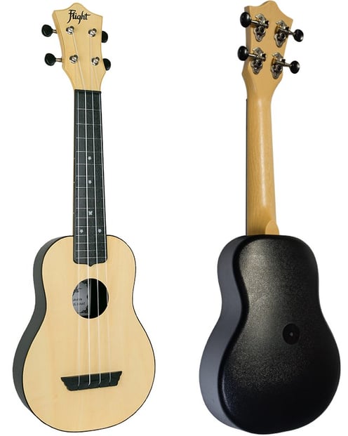 Flight TUS35 ABS Soprano Travel Ukulele, Natural