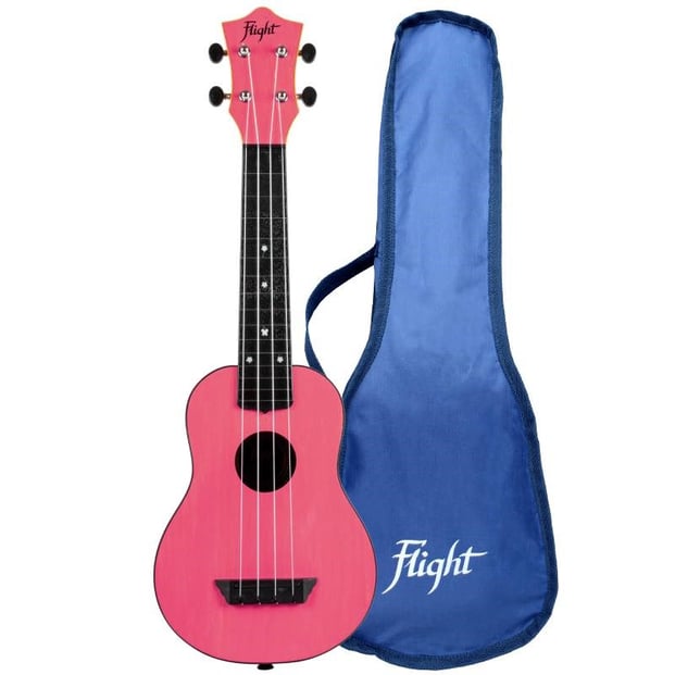 Flight TUS35 ABS Soprano Travel Ukulele, Pink