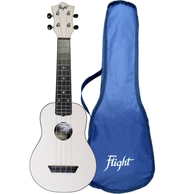 Flight TUS35 ABS Soprano Travel Ukulele, White