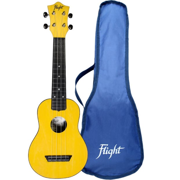 Flight TUS35 ABS Soprano Travel Ukulele, Yellow