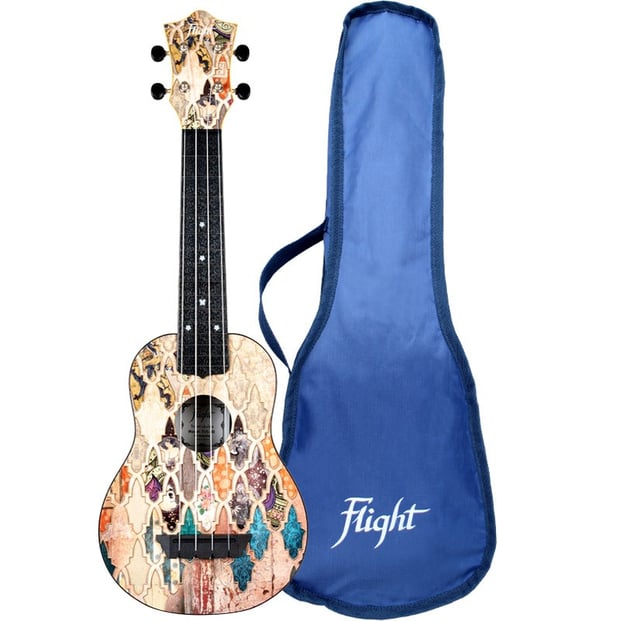 Flight TUS40 ABS Soprano Travel Ukulele, Granada