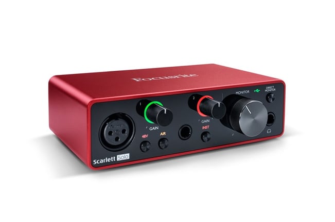 Focusrite Scarlett Solo, left hand side