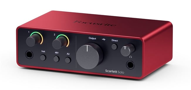 GAK　Focusrite　Scarlett　Audio　USB　Solo　Gen　Interface,　4th