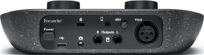 Focusrite Vocaster One Audio Interface Rear