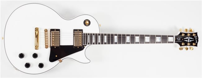 Gibson Les Paul Custom Ebony Fretboard Gloss Alpine White