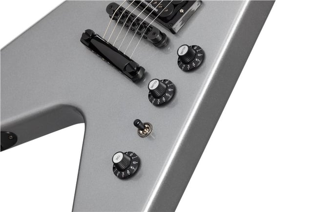 Gibson Dave Mustaine Flying V Silver, Knobs