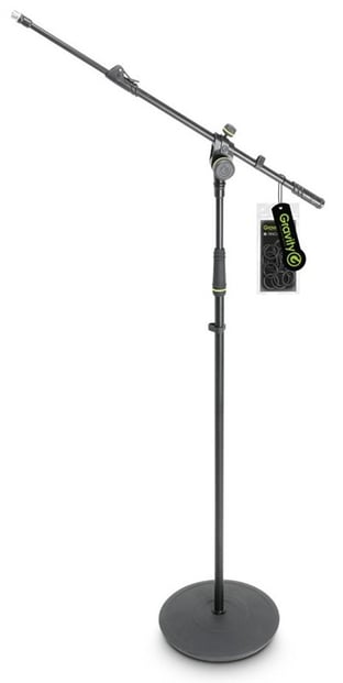 K&M 25950 Extra Low Profile Tripod Base Boom Mic Stand