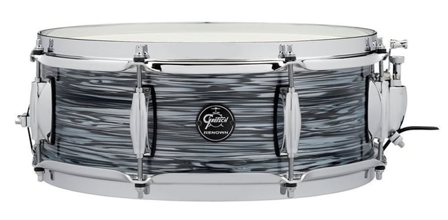 silver oyster pearl snare 14x5in