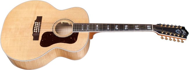 Guild USA F 512E Maple 12 String Jumbo Acoustic Natural