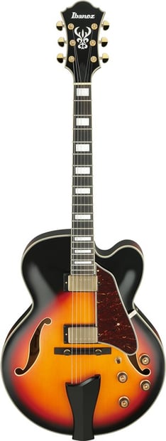 Ibanez AF95 Artcore Brown Sunburst 2