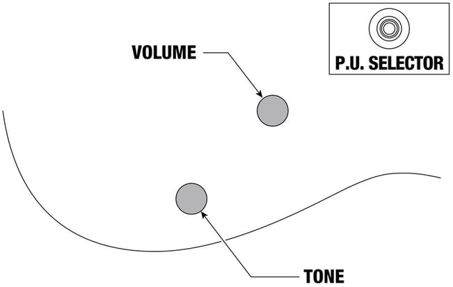 Ibanez ICTB721-BKF Iron Label Controls