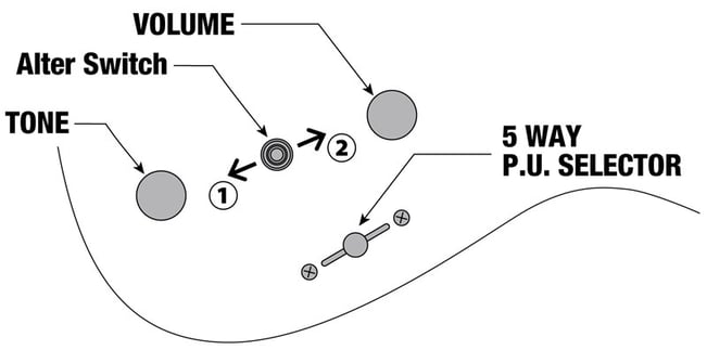 Ibanez Q52-LBM Controls