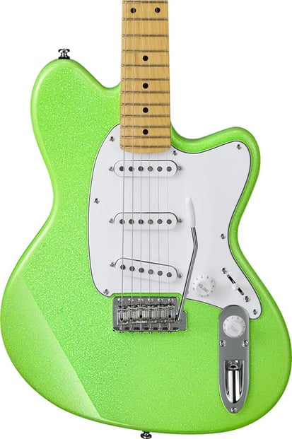 Ibanez YY10 Yvette Young Slime Green Sparkle 1