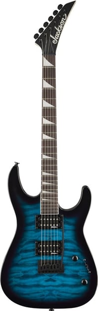 Jackson JS Series Dinky JS20 DKAQ 2PT, Transparent Blue