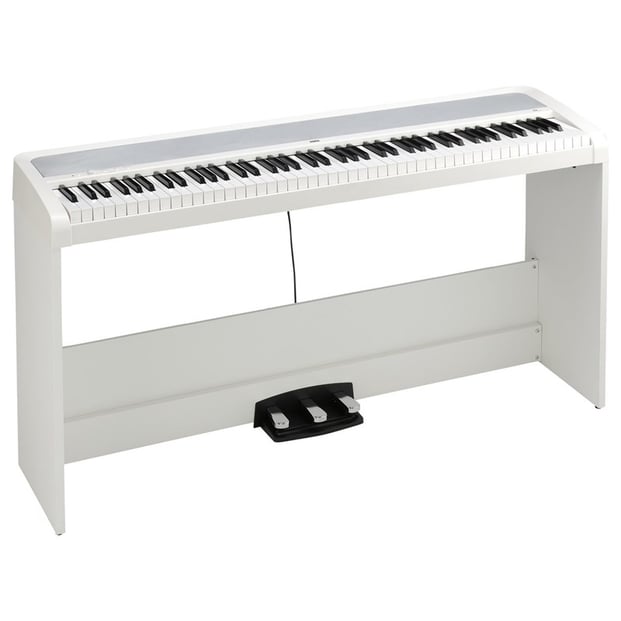 Korg B2SP Digital Piano, White, angle view