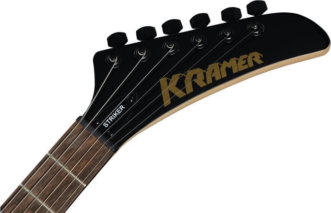 Kramer Striker Figured HSS Black Headstock