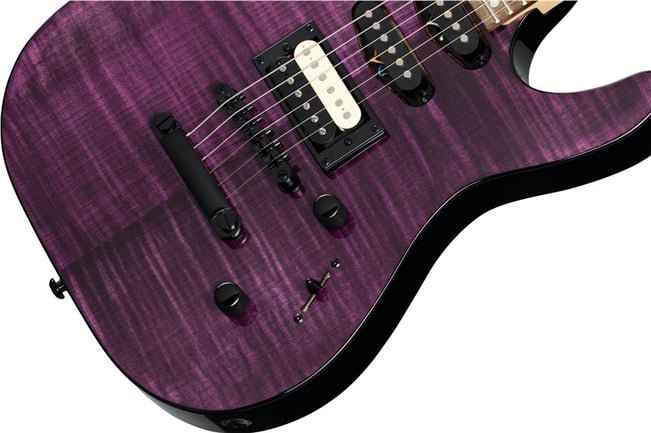 Kramer Striker Figured HSS Purple Bridge