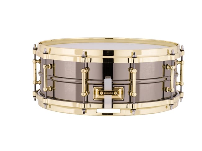 Ludwig Black Beauty Snare Drum With Gold Hardware 