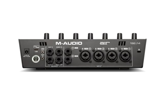 M-Audio Air 192 | 14 Audio Interface, rear view