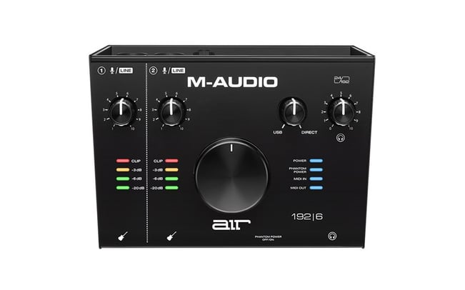 M-Audio Air 192 | 6 Audio Interface, top view