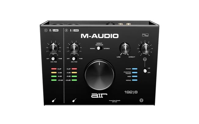 M-Audio Air 192 | 8 Audio Interface, top view