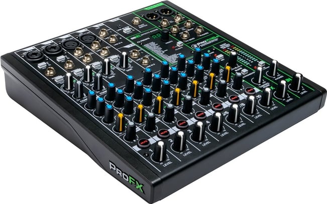 Mackie ProFX10 V3 Mixer, right angle