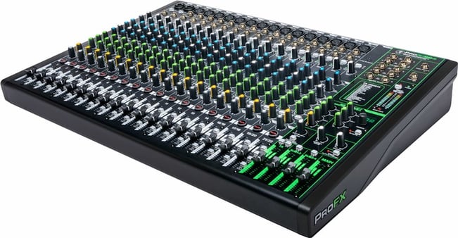 Mackie ProFX22 V3 Mixer, right angle