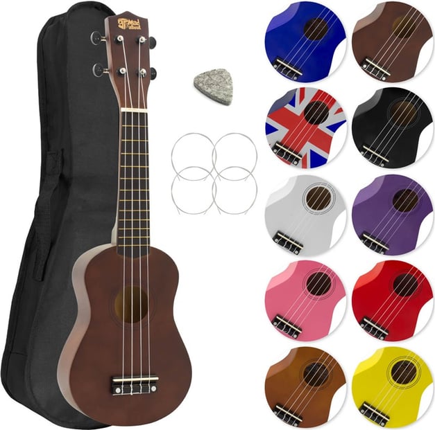 Mad About SU8 Soprano Ukulele Dark Wood