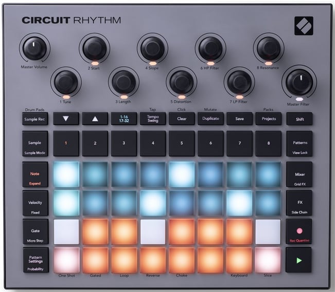 Novation Circuit Rhythm Overhead Track 1