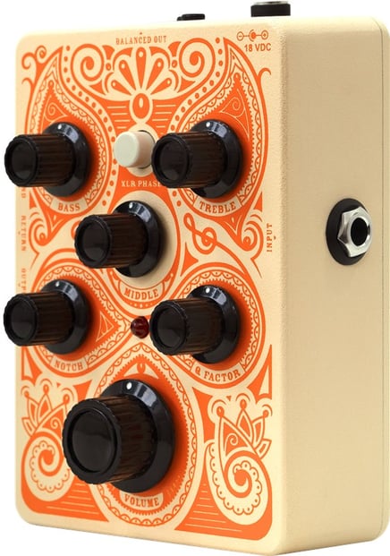 Orange Acoustic Pedal - 3qtr Front