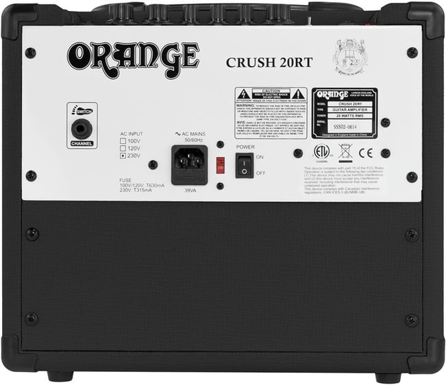 Orange Crush 20RT 20W 1x8 Combo, Black