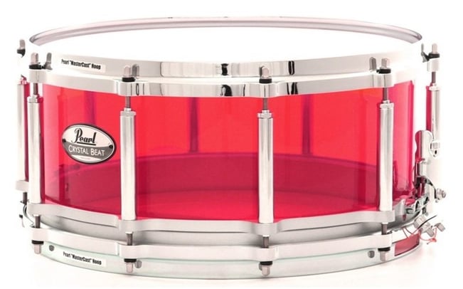 Pearl Crystal Beat Acrylic Free Floating Snare Drum - Just Drums