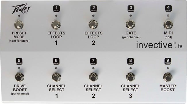 Peavey Invective 120 Footswitch Top