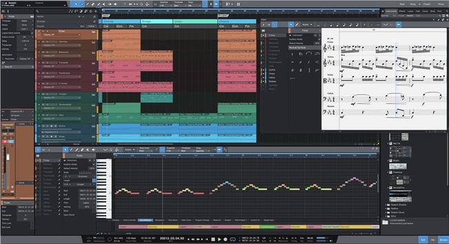 PreSonus Studio One 5 Professional 5, score page