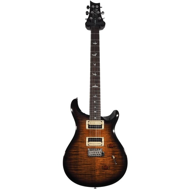 PRS SE Custom 24, Black Gold Sunburst Front Full 