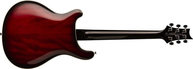 PRS SE Hollowbody Standard Fire Red Burst 2