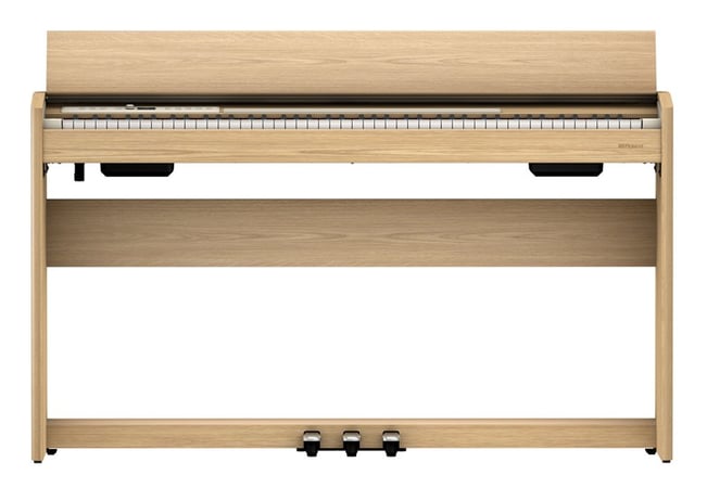 Roland F701 Digital Piano Light Oak Front