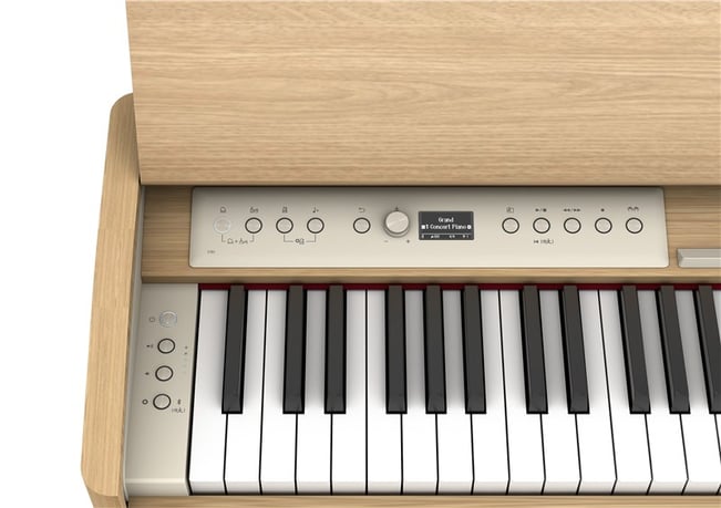 Roland F701 Digital Piano Light Oak Panel