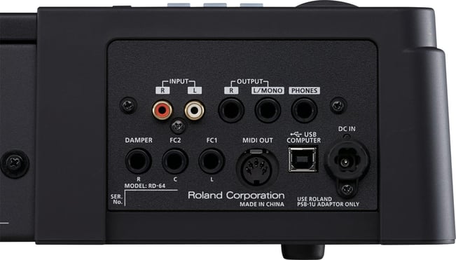 Roland RD64 Rear Zoom