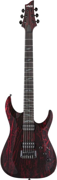 Schecter C-1 Silver Mountain Blood Moon 2